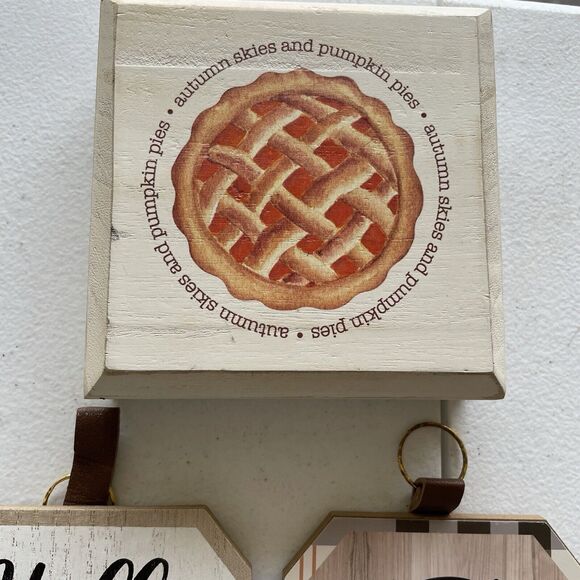 Home Holiday Decor, Fall Thanksgiving Signs, Set Of 5 - Picture 2 of 5